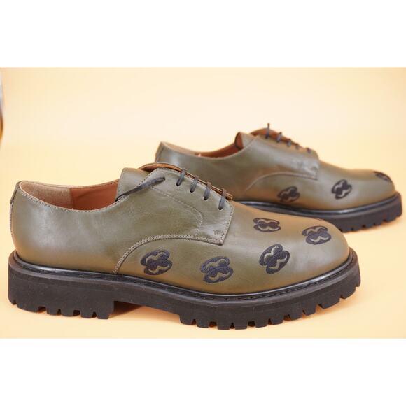 Armando Cabral Oba Lace-Up Lug Derby Vert militaire Lug Sole Size 12 /45 Men Lug main image 10